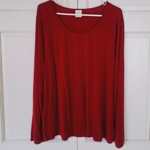 Soma red long sleeve sleep shirt